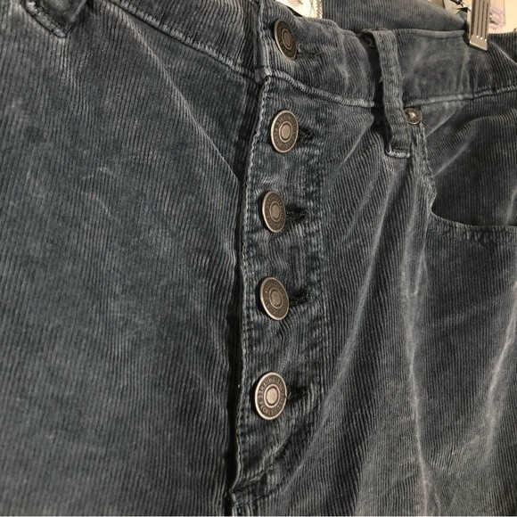 Free People Sun Chaser Cord Skinny Ankle Pants High Ride Button Fly 30 OB1067711 - Picture 4 of 10